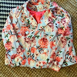 Forever21 Lilac Floral Coat